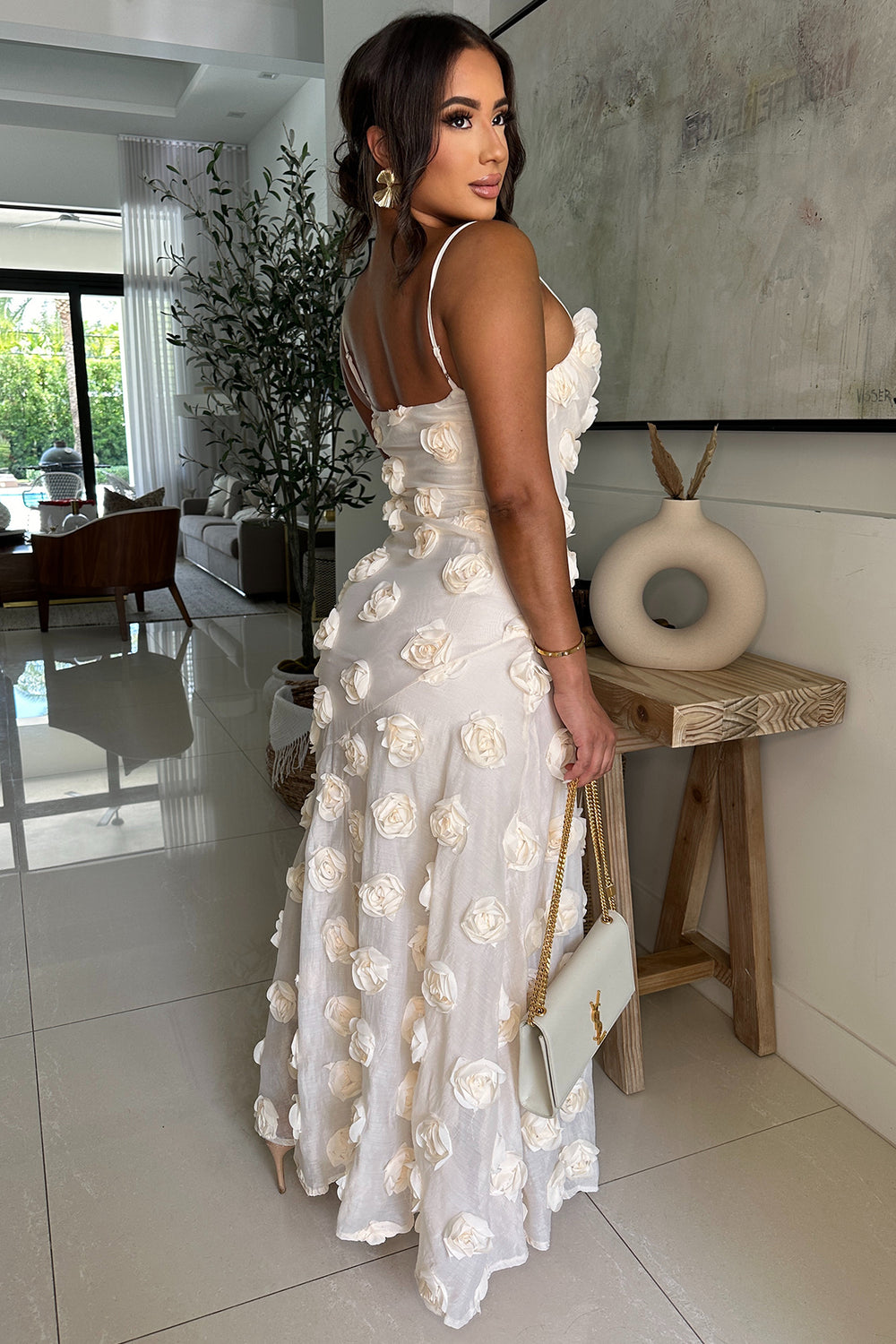 blue and white polka dot dress Midi Summer White/Polka Dot Length v/s Height:58